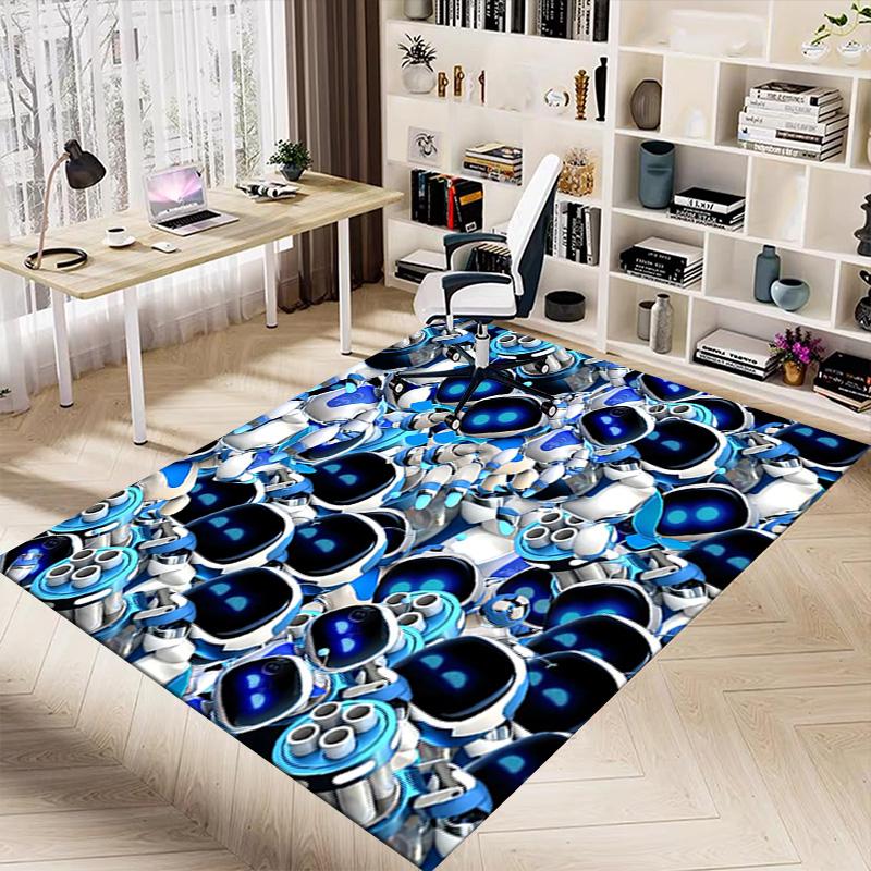Robotic Dreams Unfold Carpet For Playroom Bedroom Living Room Sofa Home Decorkids Game Area Rug Nonslip Floor Mat