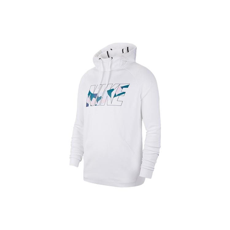Nike logo Printing Fleece Lined Stay Warm Sports Pullover Drawstring White Men s CK0914-100 S
