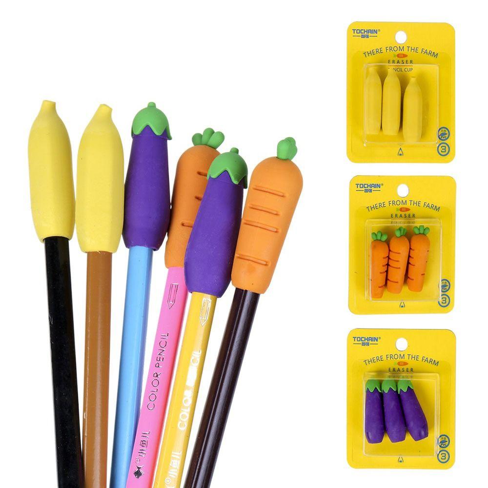 

Ластик для протирания Фрукты Овощи Крышка для карандаша Защитный чехол для карандаша Крышки для ручек Подарки для наград