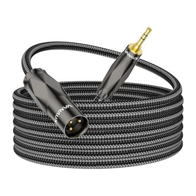 XLR Conversion Microphone Unbalanced TRS To XLR Suitable for 3.5mm Cable, 3.5mm (male) (male) 3-pin Cable, Microphones/speakers/consoles/mobile