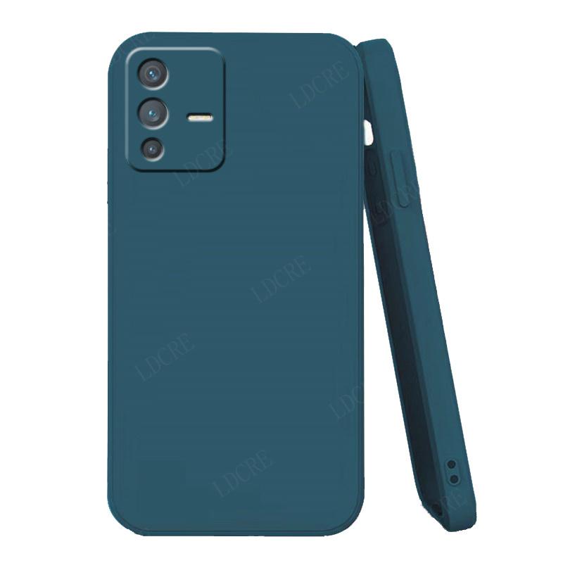 For Cover Vivo V23 5G Case For Vivo V23 5G Capas Luxury Liquid Silicone Shockproof Full Soft Cover For Vivo V23 Pro 5G Fundas
