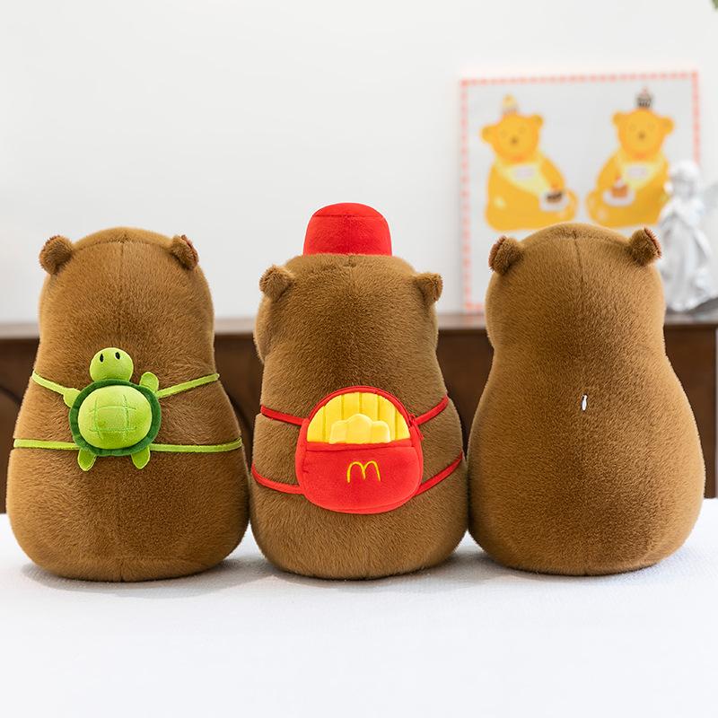 Snot Kapibara Plush Toy Stretch Fries Turtle Backpack Capybara Doll Doll Pillow