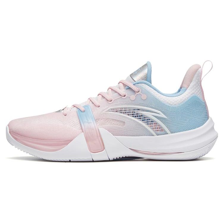 ANTA Men Professional Basketball Shoes Pink Blue White 112321601-5 44.5
