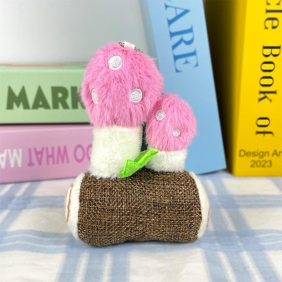 Cute Style Simulated Mushroom Plush Doll 10 Cm Four-inch Doll Small Doll Schoolbag Pendant