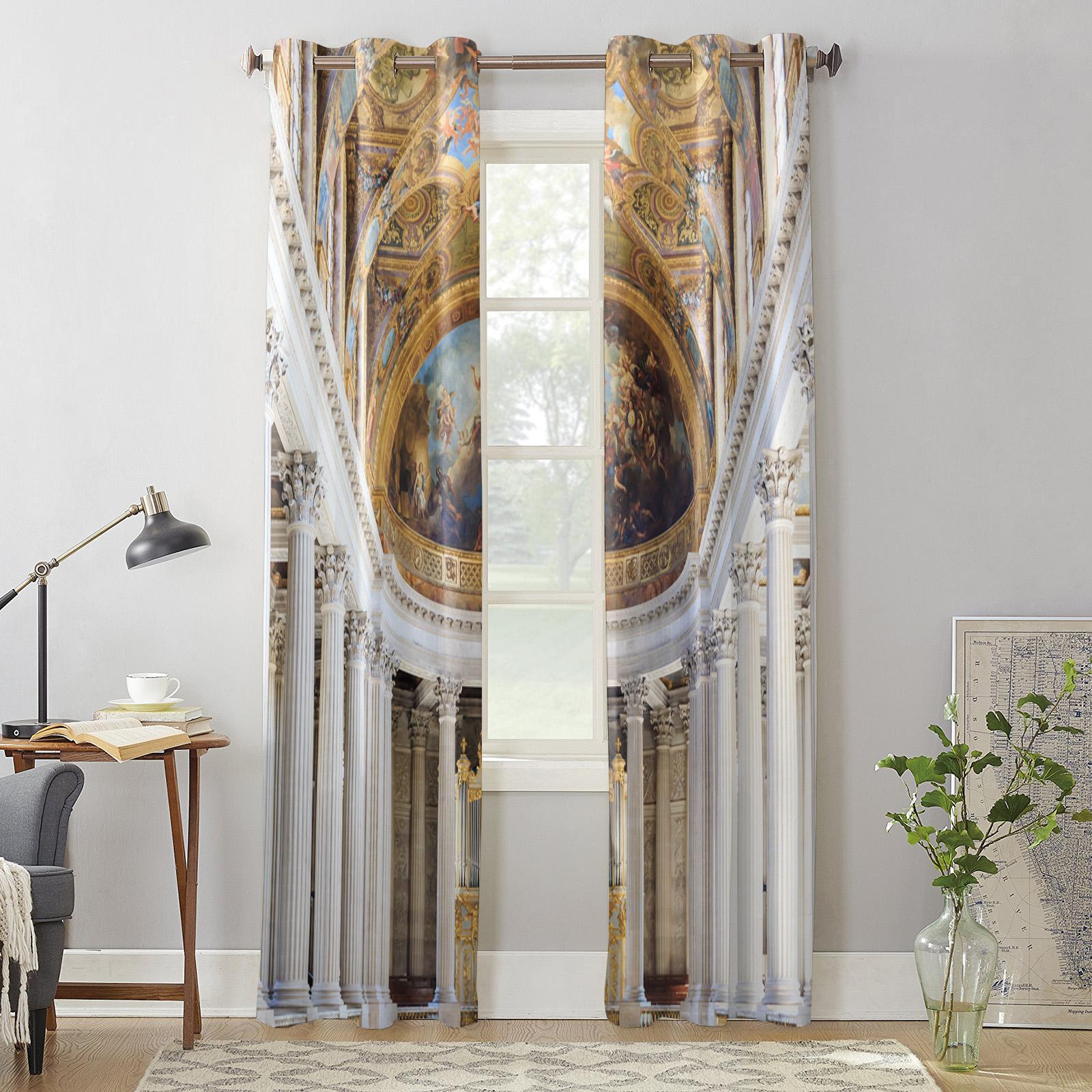 Франция Дворец Окна Шторы Спальня Гостиная Окна Шторы Кухня Украшения Жалюзи Занавес 135W — фото 5