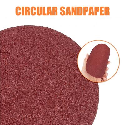 100pcs 125mm Abrasive Sanding Discs Sandpaper Pads Set for Angle Grinders Wood Metal Polishing Woodworking & Auto Repair