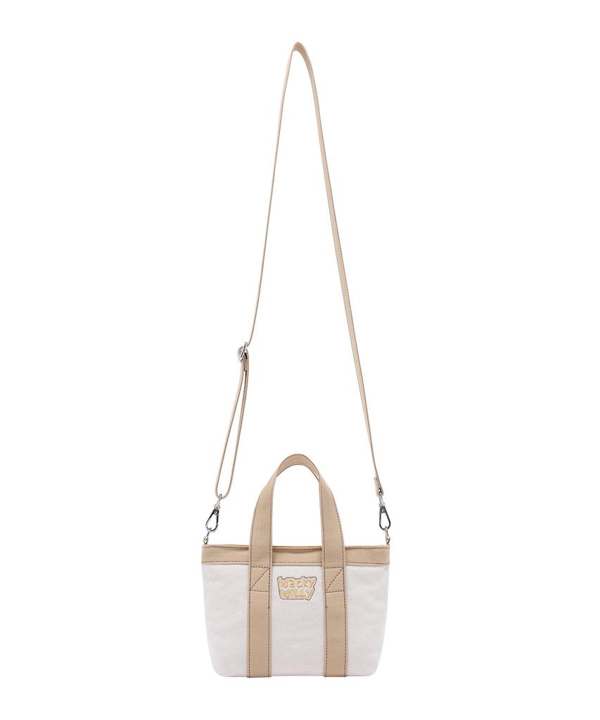 Wacky Willy Canvas Mini Tote Bag Beige