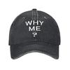 Warum ich Death Stranding Baseballkappe Klassisch Used Gewaschen Snapback Kappe Unisex Stil Outdoor Sommer Geschenk Kappen Hut