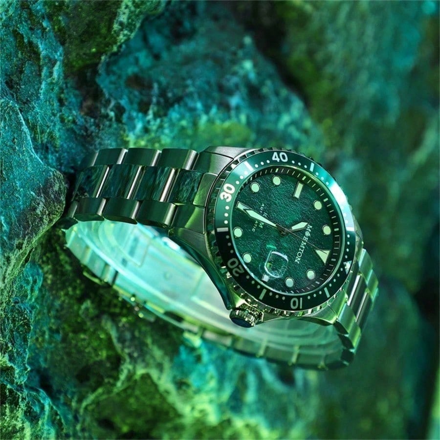 MOEMTON Men’s Mechanical Diving Watch Steel 100m M134.BSSA01