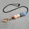 Abreißbares Silikon-Perlen-Lanyard Anti-Verlust Lehrer-Lanyards Kreatives Ausweishalter-Lanyard Tolles Geschenk