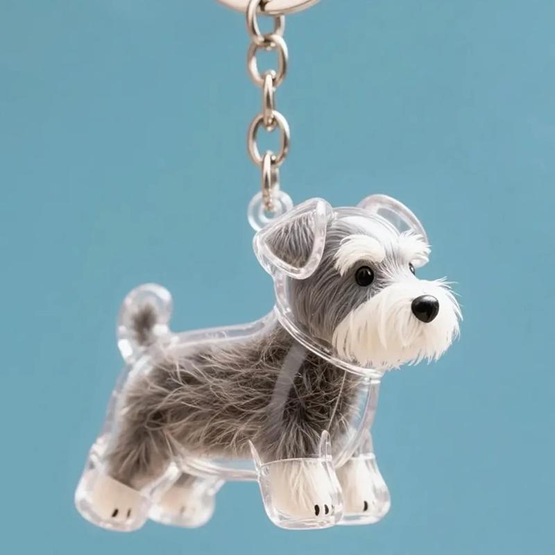 1 Piece Bag Pendant Dog Hair Storage Cute Keychain Jewelry Souvenir Collection Gift Couple Car Key Chains Decoration Accessories