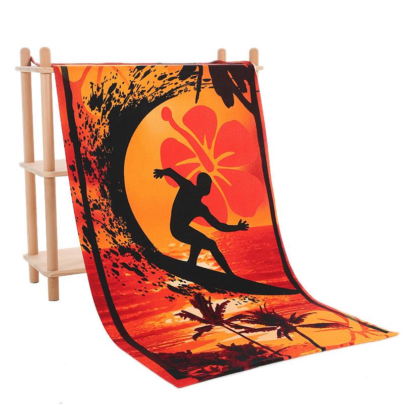 Vibrant Colorful Print Microfiber Bath Towel Ideal For Swimmers And Beach Lovers