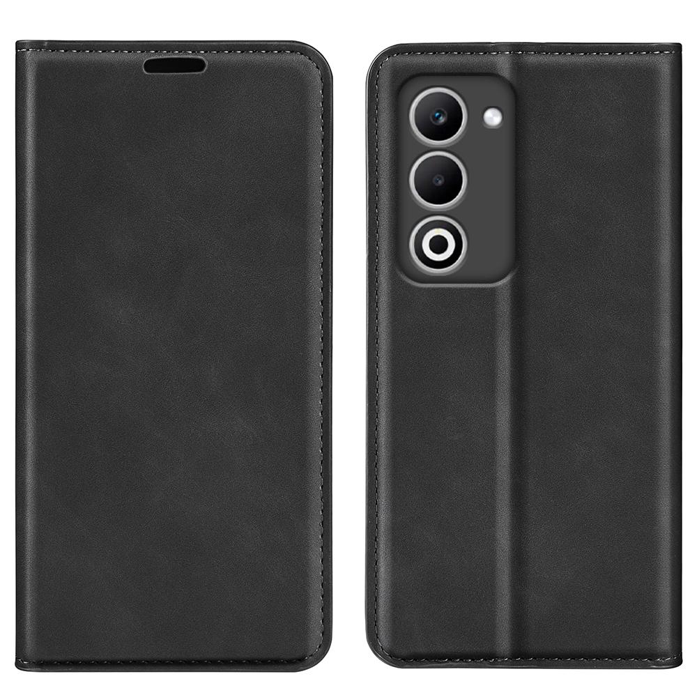 

Для Oppo A5 5G Чехол Кожаный на ощупь Кошелек Чехол для телефона Black