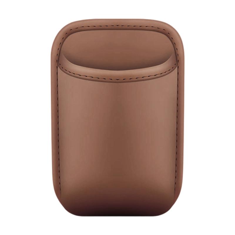 Adhesive Car Door Bin, Faux Leather Cup Storage Tray for Daily Commute Bottle and Small Item Reach in Cars Use