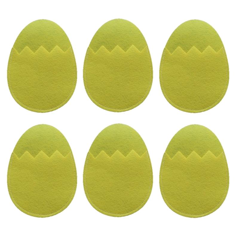 

6PCS Easter Eggs Cutlery Bags Reusable Fabric Silverware Holders Silverware Holders Perfect for Holiday Gatherings 1