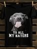Funny Pitbull To All My Haters Tshirt