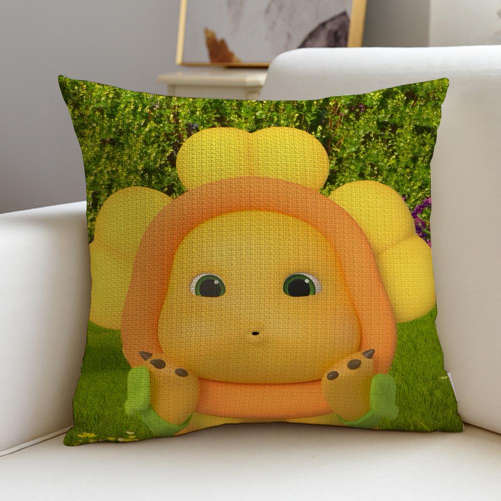 Adorable CCute NNailongS Cushion Cover Breathable and skinfriendly linen pillowcase square removable and washable cushion