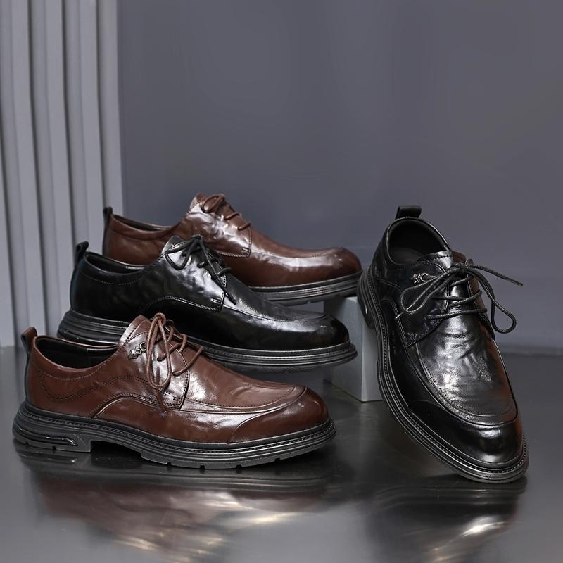 Golden Sapling British Style Men's Dress Shoes 2025 New Fashion Business Leather Oxfords Shoe Men Leisure Flats Chaussures Homme