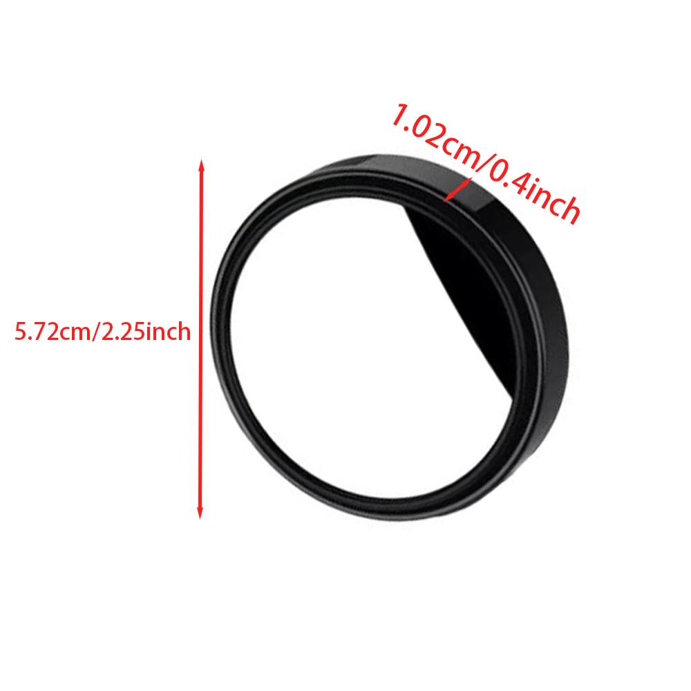 2Pcs Car Reverse Blind Spot Mirrors Auxiliary Rearview Convex Mirror Wide Angle Mirrors For Car Round HD Rearview Parking Mirror