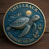 U.S. Navy Shellback Crossing The Line Challenge Coin Navy Souvenir Military Commemorative Coin for Veterans Sailors