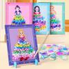 Poking Princess Dress Craft Kit Fine Motor Skill 3D Painting Fine Motor Skill Princess Dress Up Toys