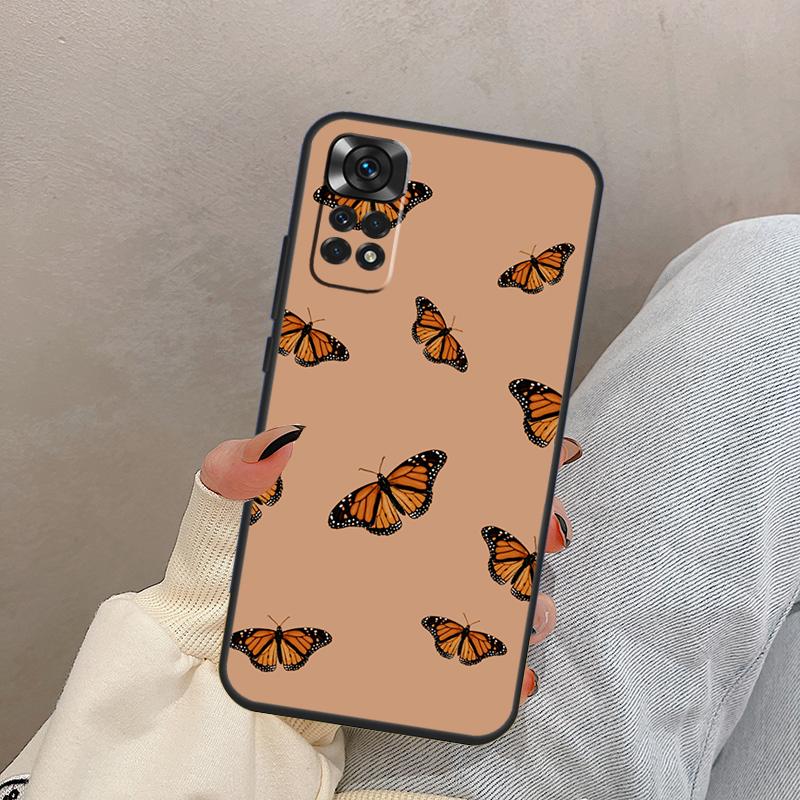 Butterfly Case For Xiaomi Redmi Note 12 11 8 9 10 Pro 11S 10S 9S Redmi 12C 10C 9A 9C 9T Back Cover