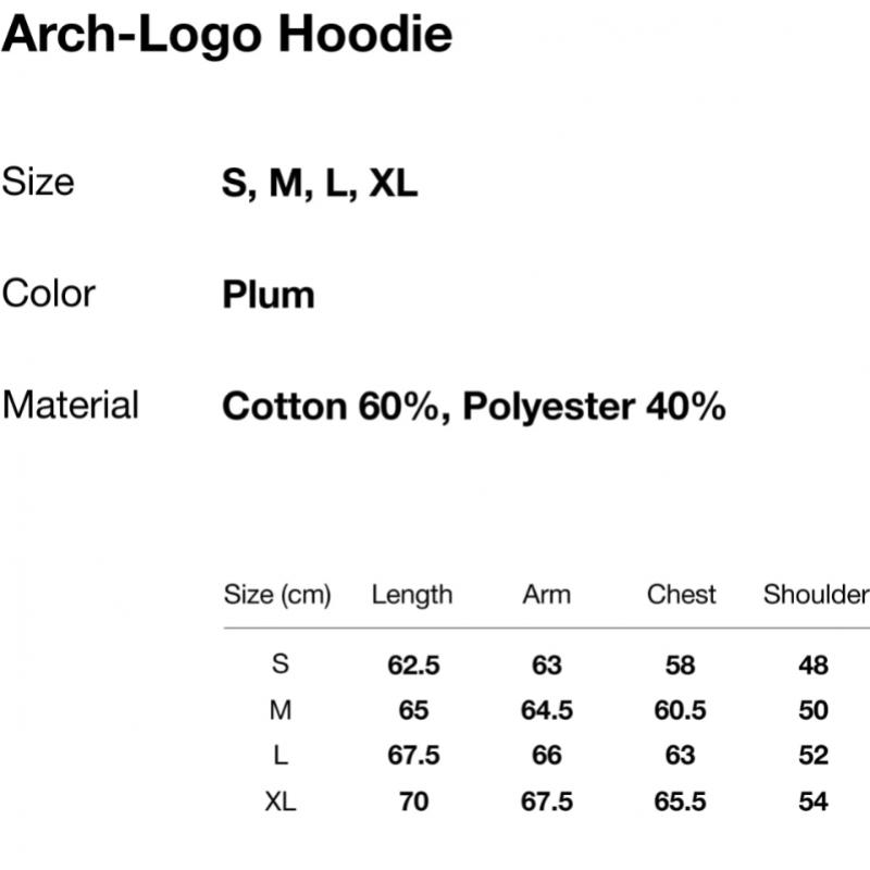 ThIs Is Never That Arch Logo Hoodie Plum