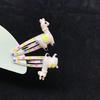 2pcs Hair Clip For Girls Enchanting Flower and Cake Pattern Children's Hair Ornaments Great For Party Hairpiece