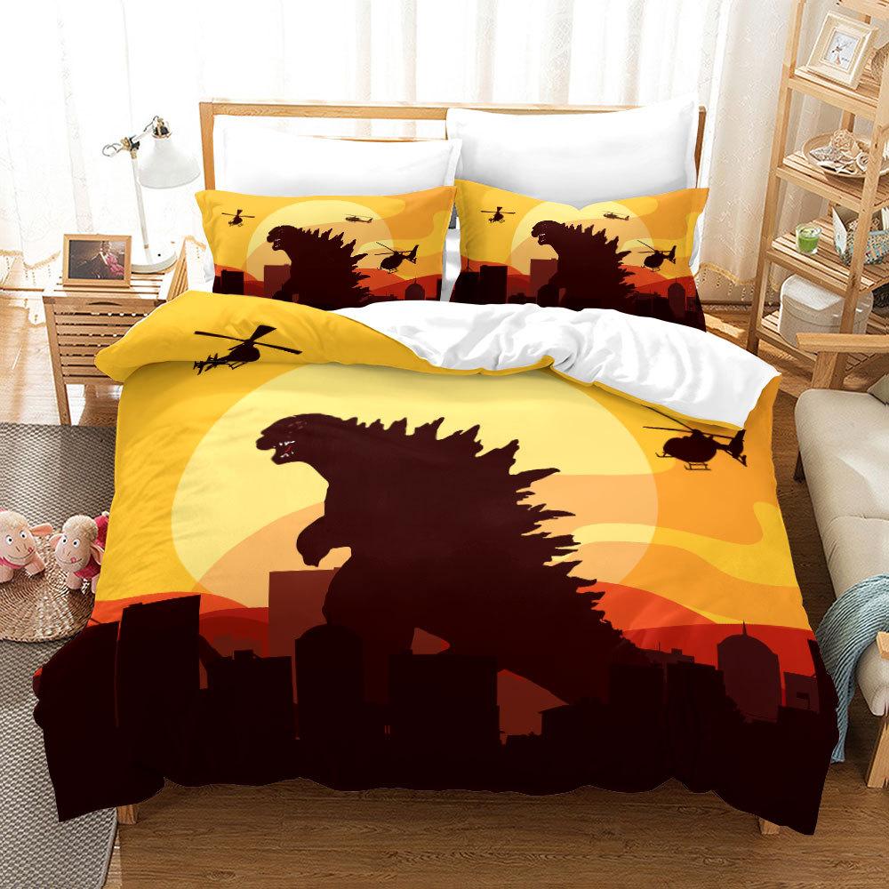 Lyw3D Digital Printing Diy Quilt Set Three-Piece Set European And American Bedding Three-Piece Set