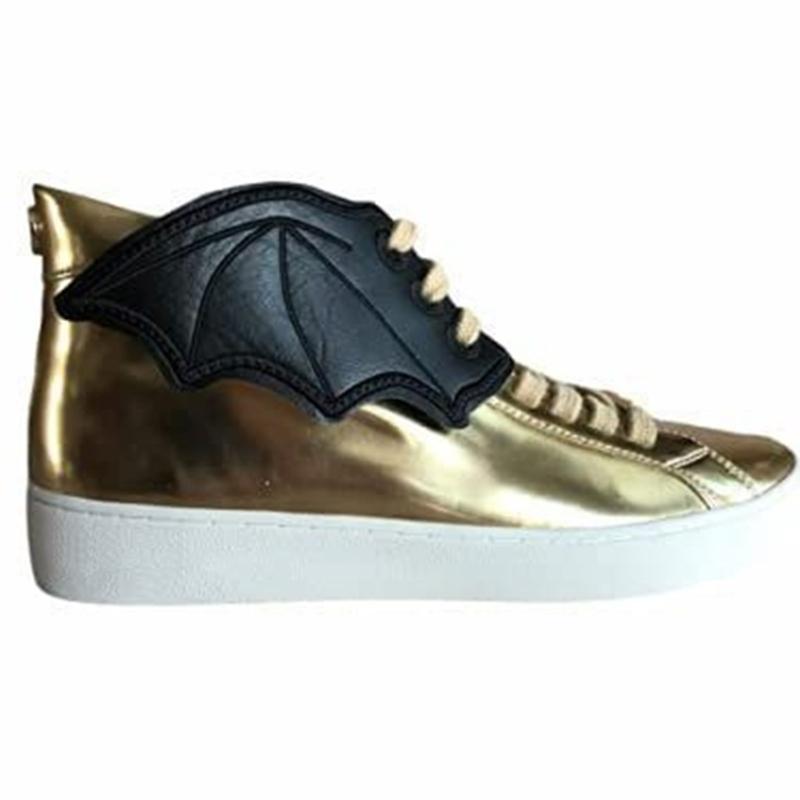 PU Leather Bat Wing Shoe Charm Halloween Footwear Decoration Accessories For Sneakers Boot Skateboard And Running Shoe