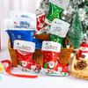 Santa Claus Candy Cookies Packaging Stockings Standing Pouch Gift Wrapping Christmas Socks Bags