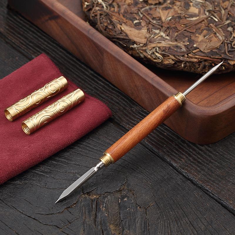 1PC Golden Monkey Tea Needle Puer Tea Cake Cutter for Shu Shen Raw Puerh Cube Pu Erh Tea Accessories