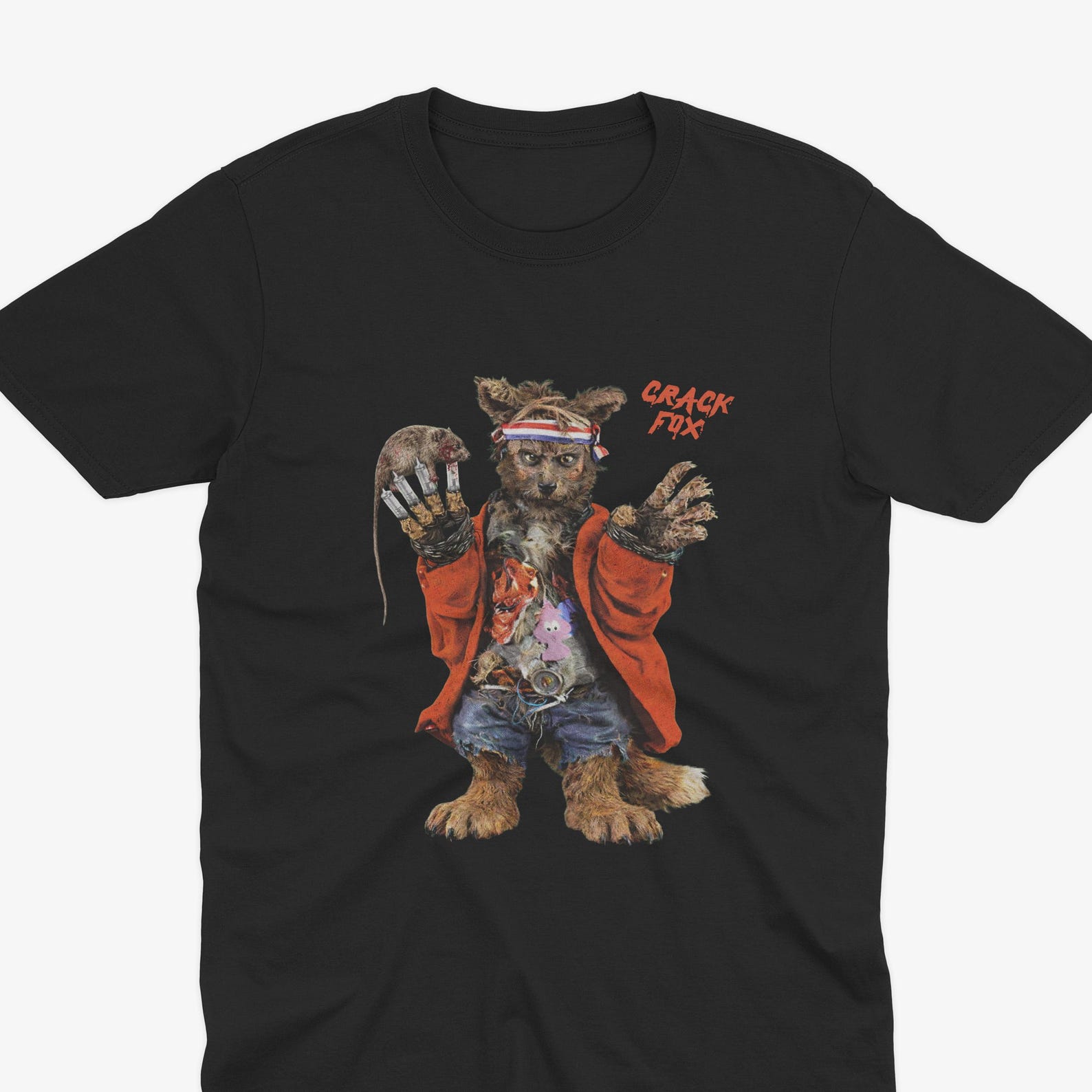 Crack Fox T-Shirt, The Mighty Boosh T-Shirt, Mighty Boosh Gift, Vince Mighty Boosh, Howard Moon, Old Gregg Crack Fox, Mighty Boosh Tee 3XL