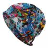 Abstract Street Graffiti Beanie Cap Unisex Winter Warm Bonnet Femme Knitted Hats Colorful Camouflage Skullies Beanies Hat