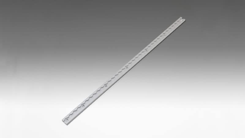 Kijima Motorcycle Parts Frame Anodized One-Touch Rail, Mounting, 900mm, Aluminum, Finish, Silver, 303-0093
