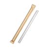 Individually Wrapped Biodegradable Black Straws for Hot Drinks - Thick & Thin, PLA, 2000 pcs.
