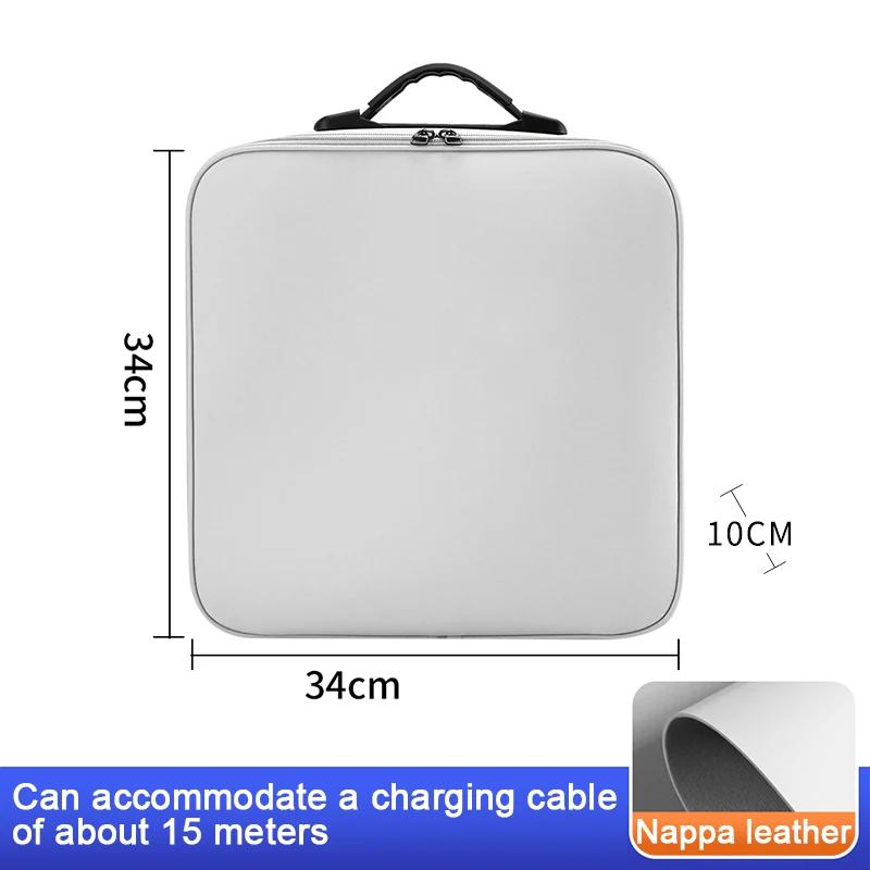 Portable EV Car Charging Cable Storage Box For BYD Denza N7 N8 N9 Z9 GT D9 Electric Vehicle Charger Cables Carry Bag Waterproof