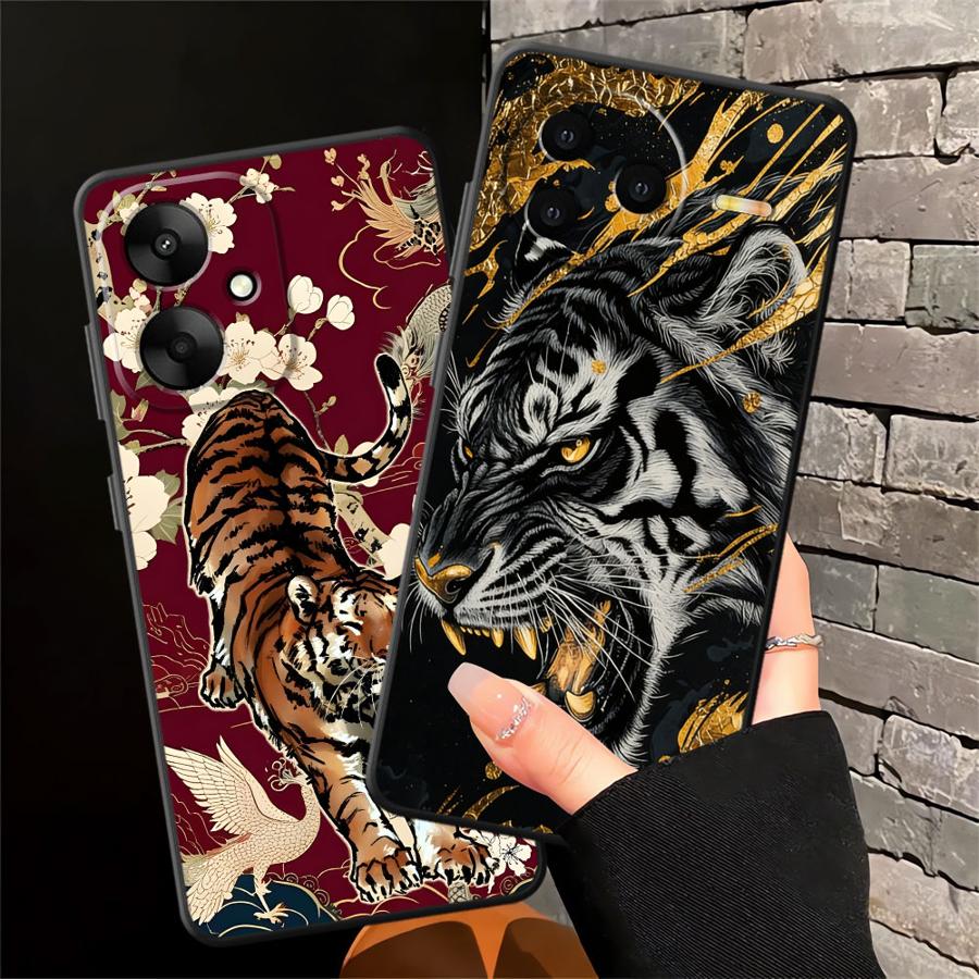 Cool Tiger Leopard Case for Xiaomi Redmi A4 A1 A2 Plus 14C K40 K80 Pro 9 10 A3 13C 12C A5 Funda Phone Cover