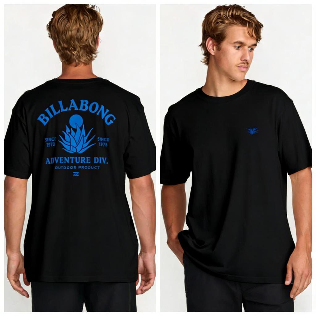 Billabong Pánské Ležérní Potápění PRFOSports 2026 Letní Pánské Čistě Bavlněné Tričko Pánské Oblečení Pánské Tričko Street Wear Y2K Top