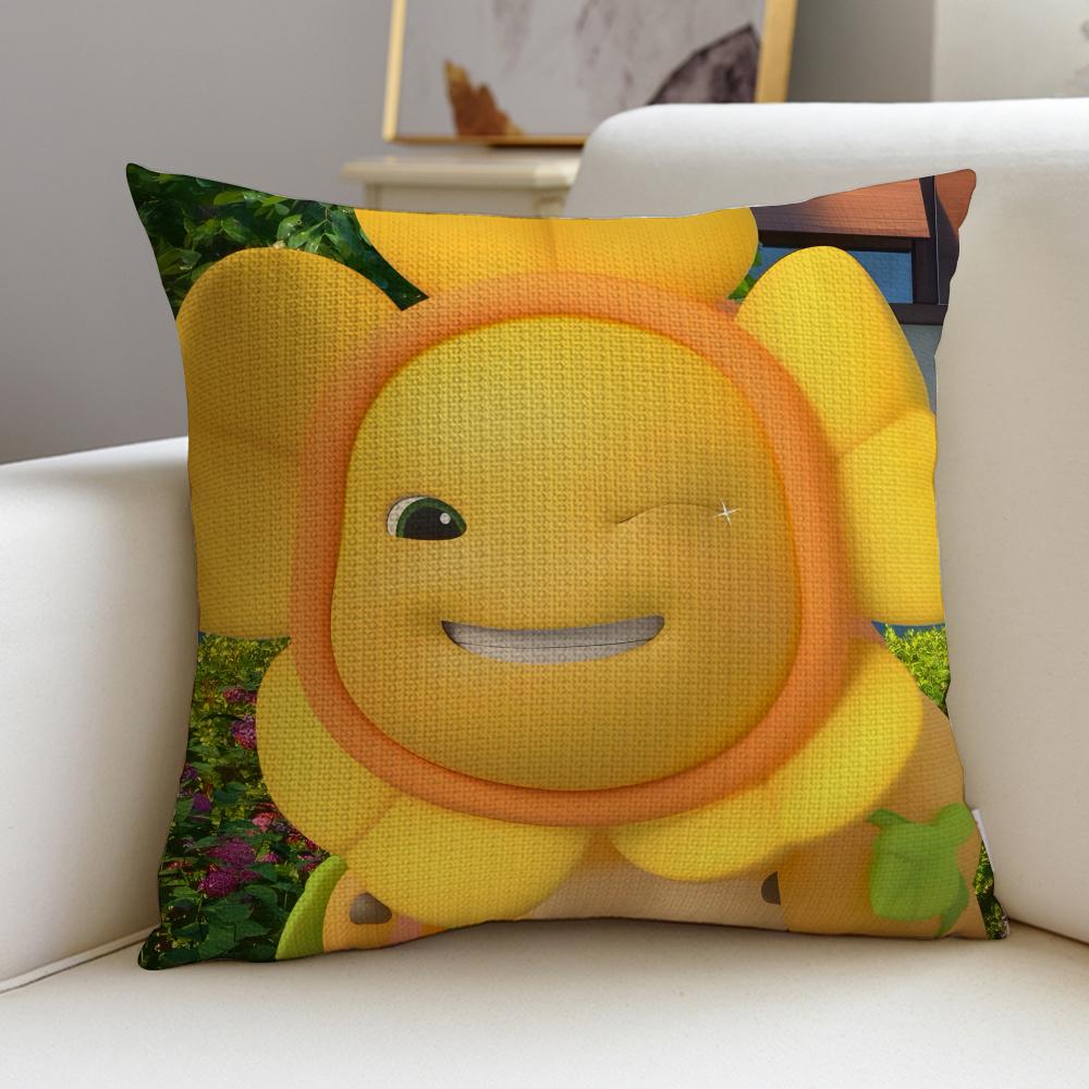 Adorable CCute NNailongS Cushion Cover Breathable and skinfriendly linen pillowcase square removable and washable cushion