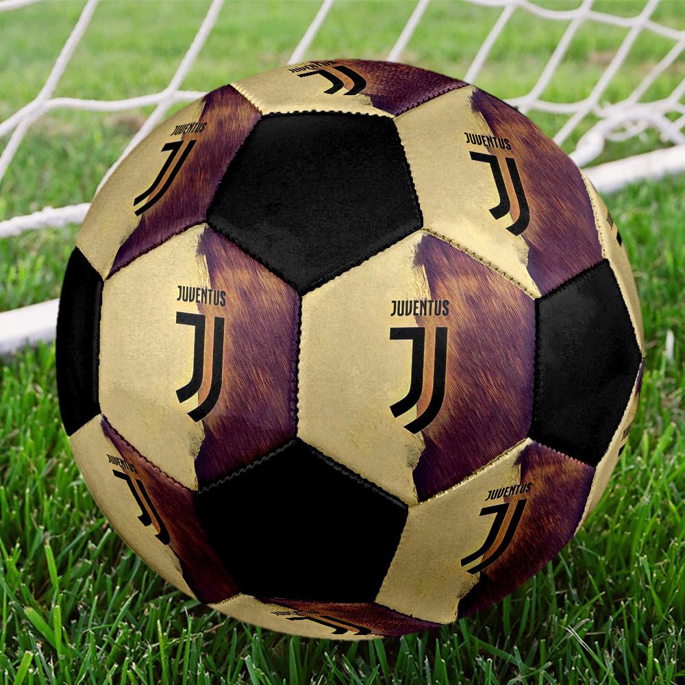 Juventus F.C Soccer Ball Colorful All Ages Machine Stitched PVC Competition Ready Durable High-Bounce.SIZE5