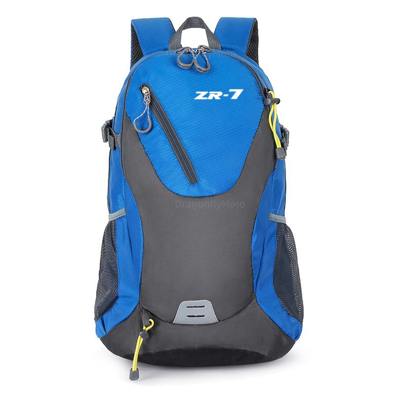 

Для Kawasaki ZR-7 / S ZR7 ZR7S 1999-2003 мотоциклетный дорожный рюкзак для езды на велосипеде багажная сумка большая вместимость дорожная сумка небесно-голубой