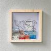 AdventureMemo Vault  Travel Ticket Shadow Box with Slots Memory Display Case 20x20cm