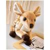 New Kawaii Deer Plushtoys In Prone Pose Soothing Elk Doll For Girls Bedtime Companion Soft Fawn Animal Friend