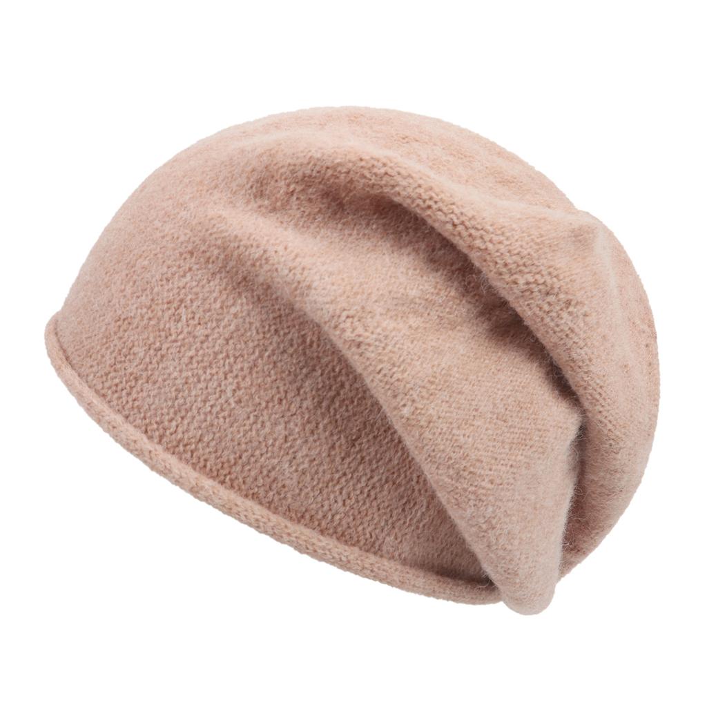 Podzimní zimní čepice pro ženy Teplý velký obvod hlavy Studená čepice Pletené vlněné pulovry