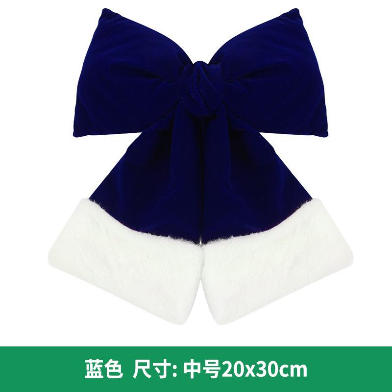 Christmas Plush Bow Soft Velvet Christmas Bow 3d Bow Ornament Handcrafted For Gifts Chair Decoration Christmas Tree