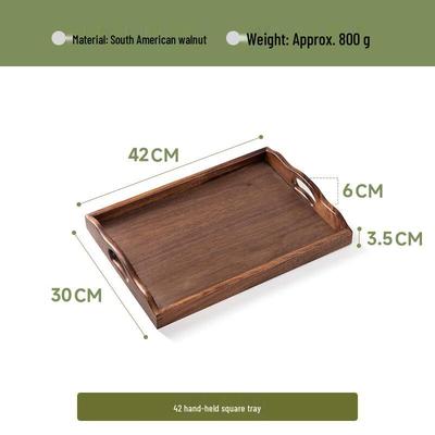 Walnut Wood Rectangular Serving Tray