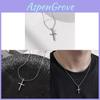 Cross Pendant Necklace Titanium Steel Fine Chain For Unisex Summer