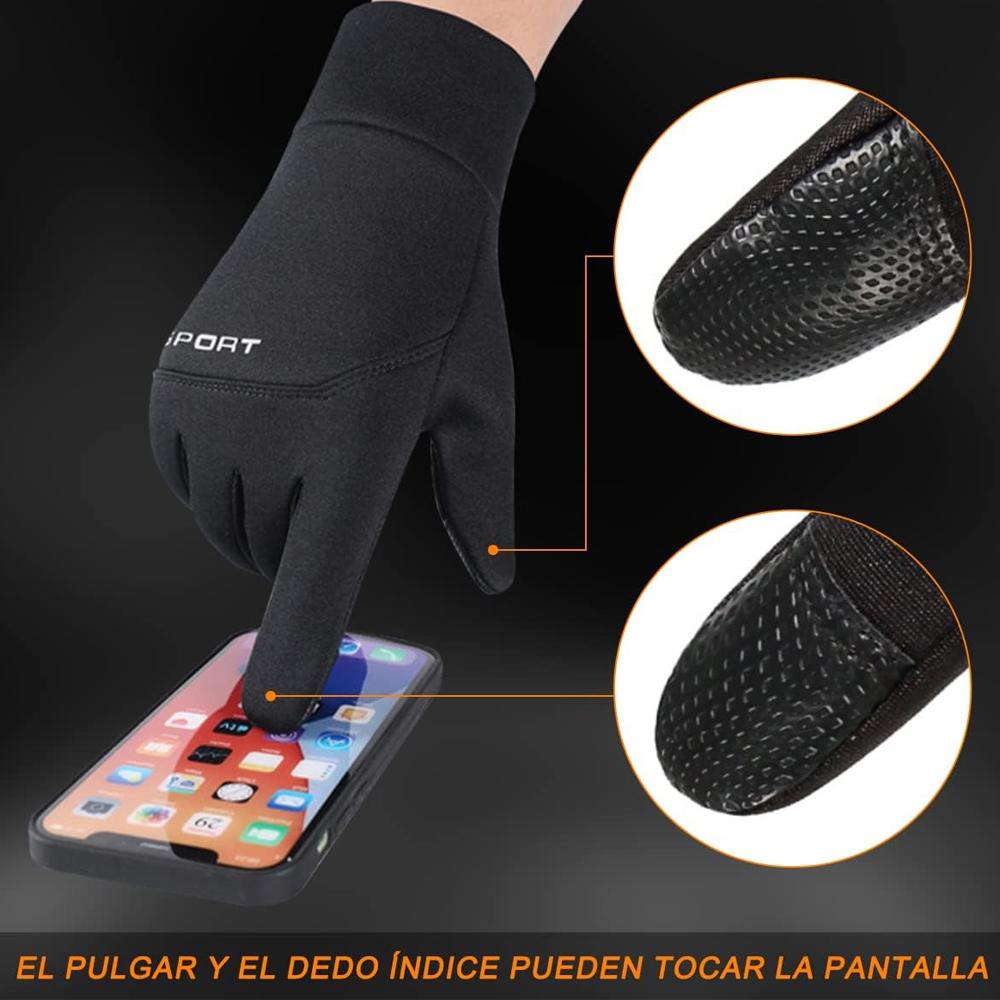 Touch the Net Waterproof Gloves, Men's and Women's Snow Gloves, Bicycle Warm Gloves, Suitable for Running, Riding a Motorcycle,