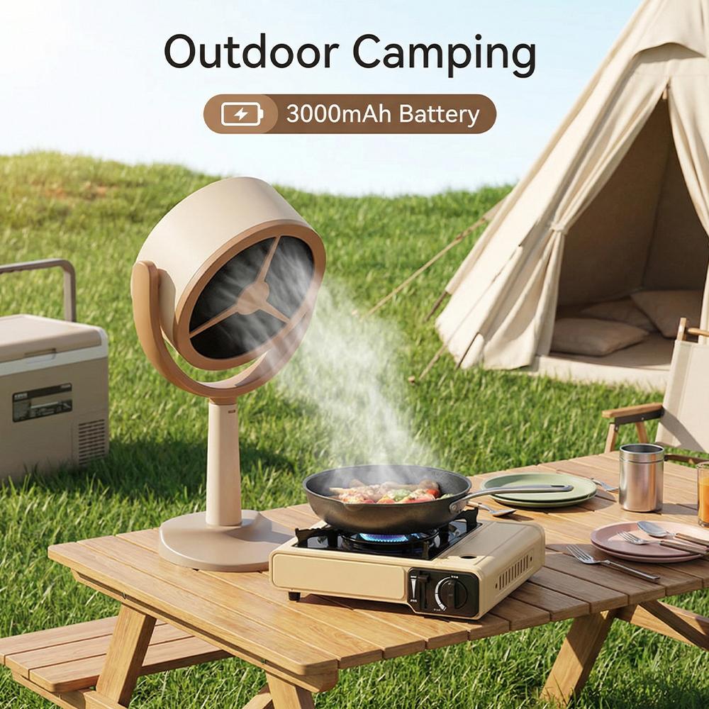 Portable Mini Range Hood 3000mAh Rechargeable Smokeless Extractor Fan with Activated Carbon Filter 125° Adjustable Angle 2 Speed Desktop Smoke Absorbe